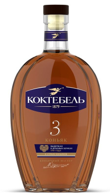 Коньяк Коктебель 3 года 40% 0.5л РОССИЯ
