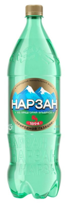 Нарзан 1.5л пэт Вода минеральная природной газации РОССИЯ