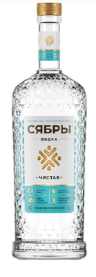Водка Сябры Чистая 40% 0.7л БЕЛАРУСЬ