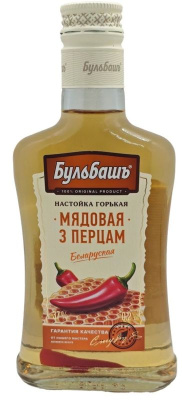 Настойка горькая Бульбашъ Медовая с Перцем 37% 0.2л БЕЛАРУСЬ