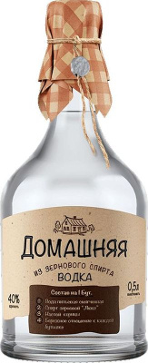 Водка Питейный Дом Домашняя 40% 0.5л РОССИЯ