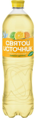 Святой Источник Цитрус 1л Напиток газ безалк с соком РОССИЯ