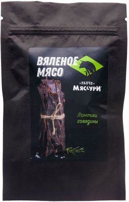 Ранчо Мяссури Мясо вяленое ломтики говядины 40гр РОССИЯ
