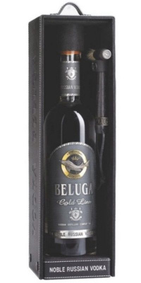 Водка Белуга Голд Лайн 40% 0.7л П/Упак Кожа РОССИЯ
