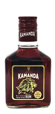 КАМАНДА Пряный Ром Спиртной Напиток на основе Рома 42.8% 0.18л ИНДИЯ