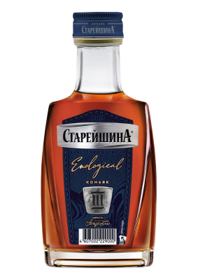 Коньяк Старейшина Трехлетний 40% 0.1л : РОССИЯ