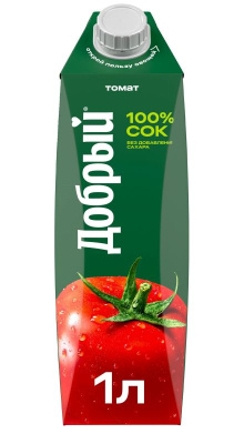 Добрый Томат с солью 1л Сок РОССИЯ