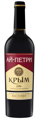 Вино АЙ-ПЕТРИ Бастардо Молдова Красное Сухое 11% 0.75л ВИНО РОССИИ