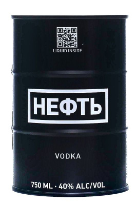 Водка Нефть (черная упаковка) 40% 0.75л АВСТРИЯ