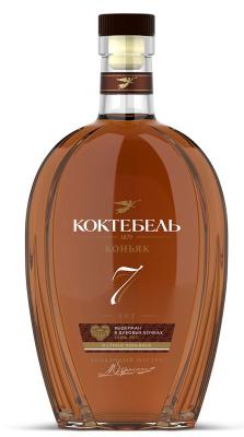 Коньяк Коктебель КВ 7 лет марочный 40% 0.5л РОССИЯ