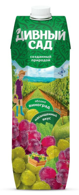 Дивный Сад Яблоко-Виноград 1л Нектар РОССИЯ