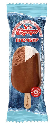 БЗМЖ Мороженое Эскимо Двухслойное Ваниль-Шоколад лепесток 80гр Свитлогорье РОССИЯ