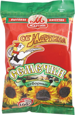 Семечки От Мартина Отборные 100гр РОССИЯ
