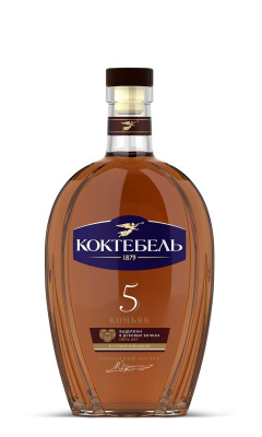 Коньяк Коктебель 5 лет 40% 0.5л РОССИЯ