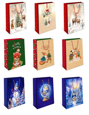 3 НГ Пакет подарочный AB 26*32*12см КИТАЙ