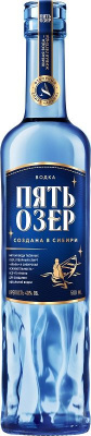 Водка Пять Озер 40% 0.5л : Омсквинпром РОССИЯ