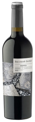Вино Высокий Берег Мерло Красное Сухое 13.5% 0.75л ВИНО РОССИИ